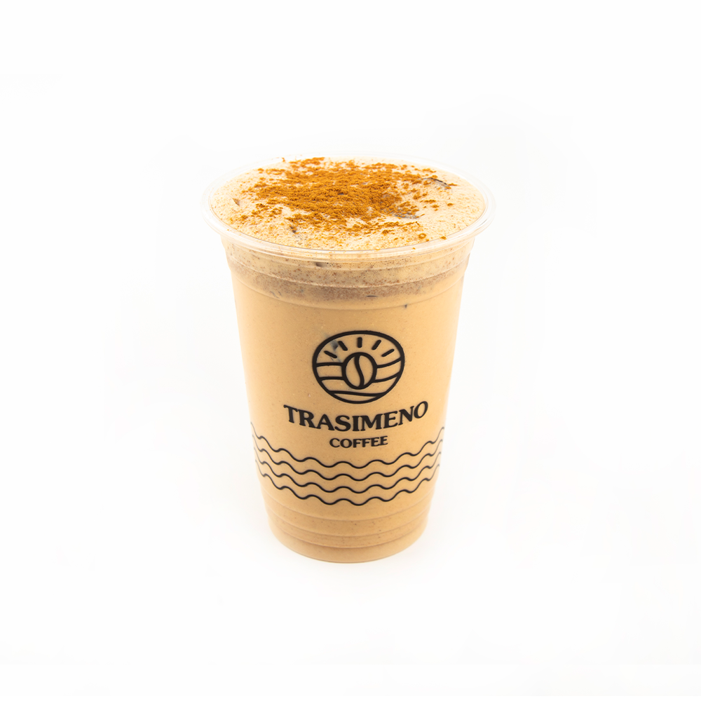 Iced Pumpkin Spice Latte (M, Regular, Full-Fat Milk, No shot, No shot)
