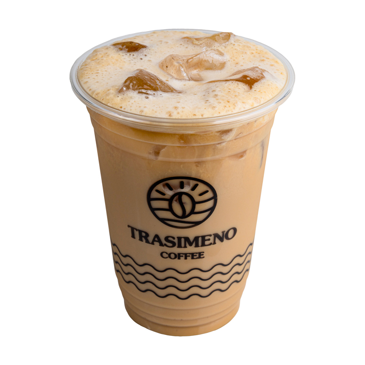 Iced White Mocha (M, Regular, Full-Fat Milk, No shot, No shot, Syrup Hazelnut 20ml, Sugar-Free Hazelnut 10ml)