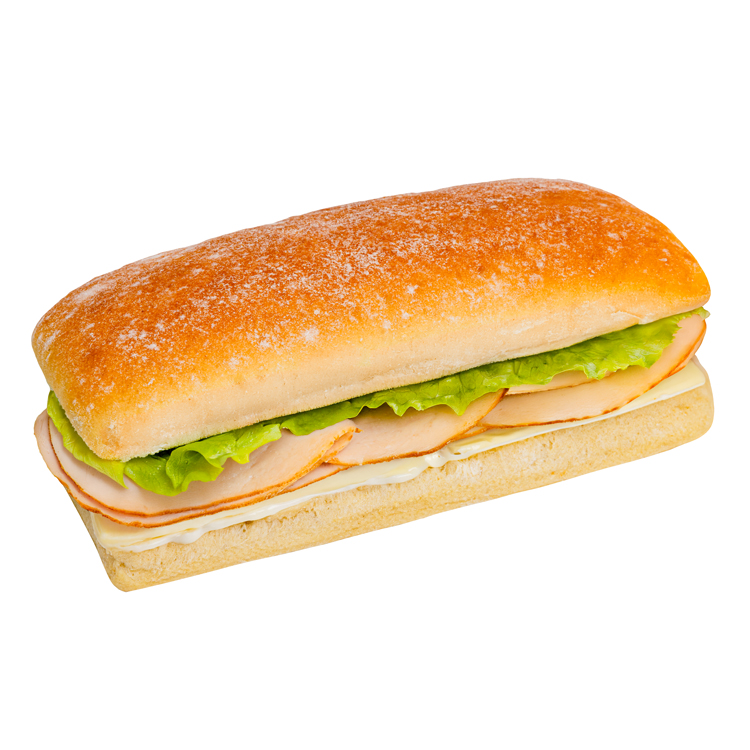White turkey sandwich