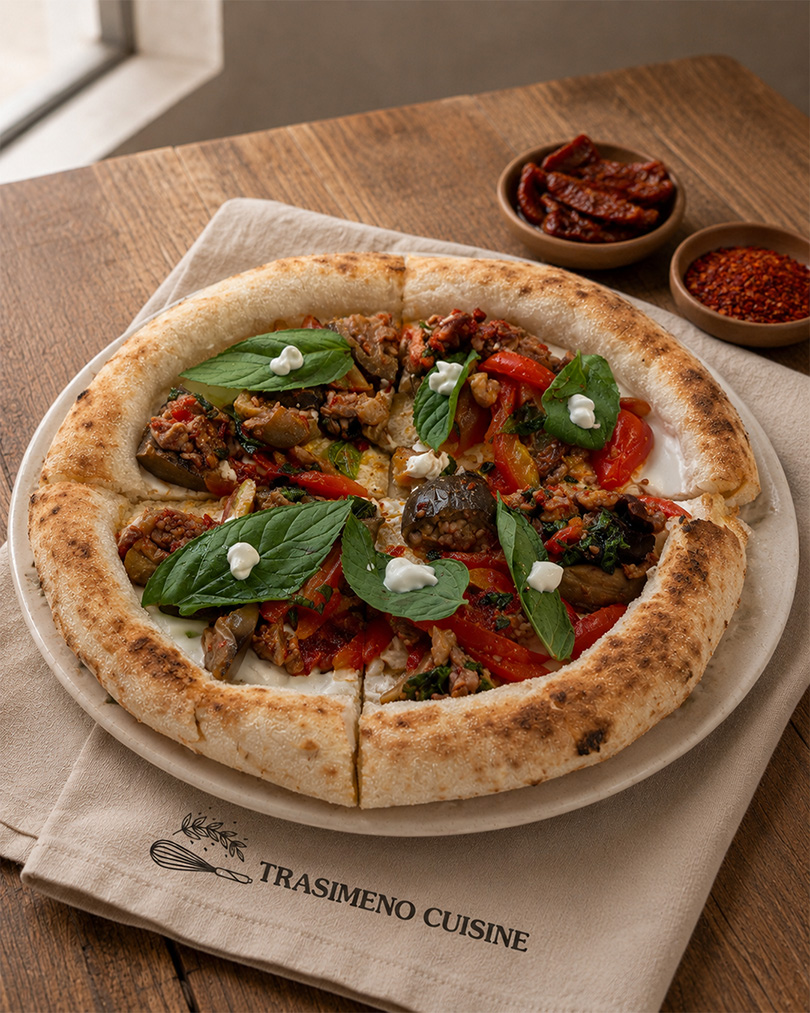 Makdous with Labneh