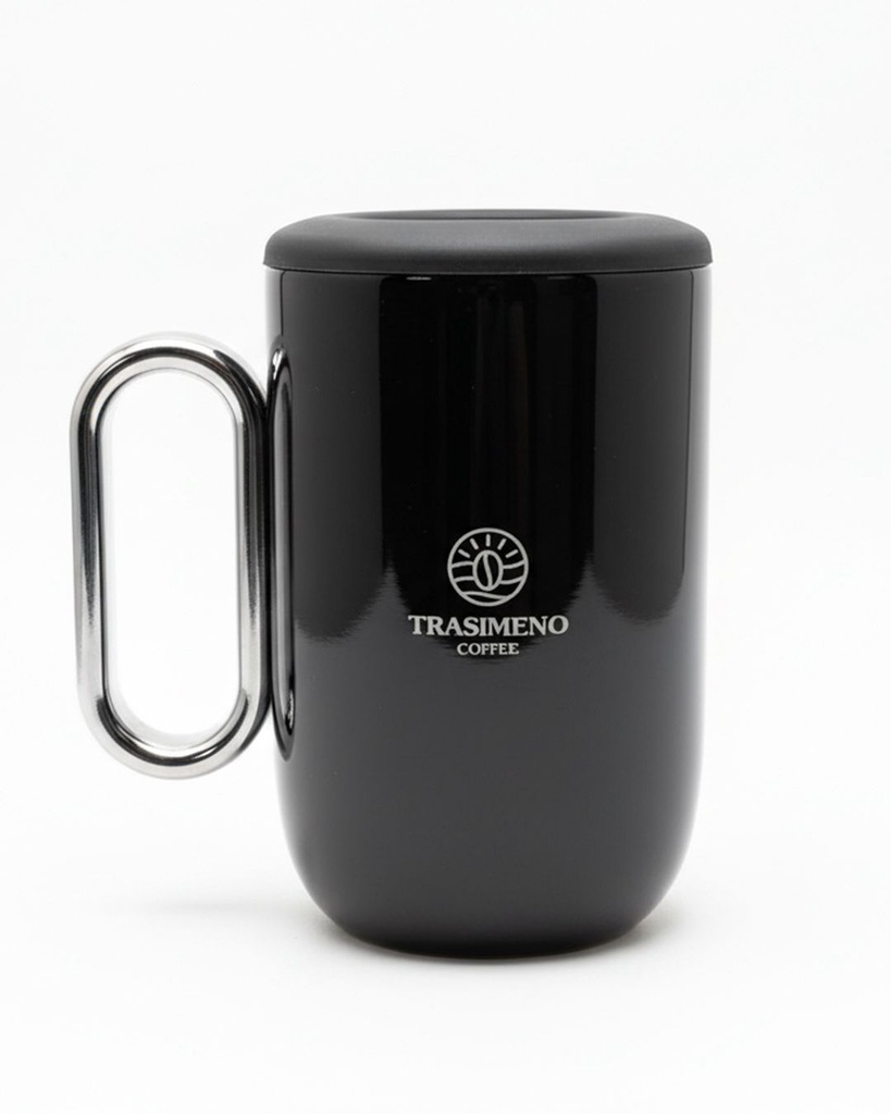 [WEB-MP-000521] Black cup with handle 350 ml